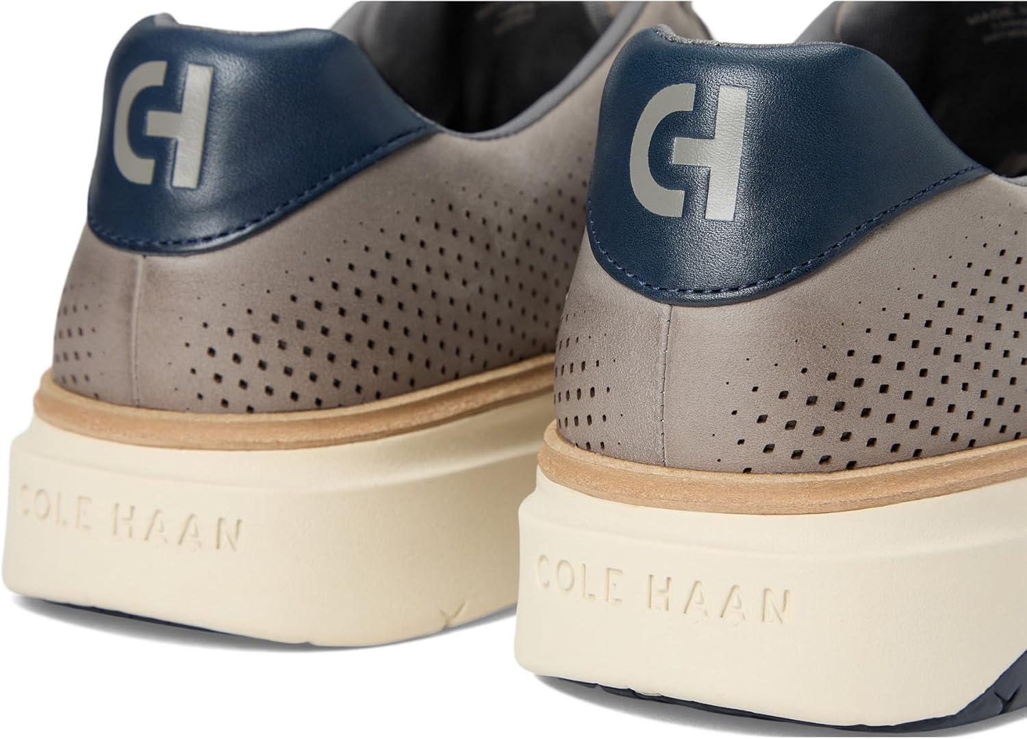 image:imageCole Haan Mens Grandpro Featherarc Laser PerforatedIronstone NubuckSilver BirchNavy Blazer