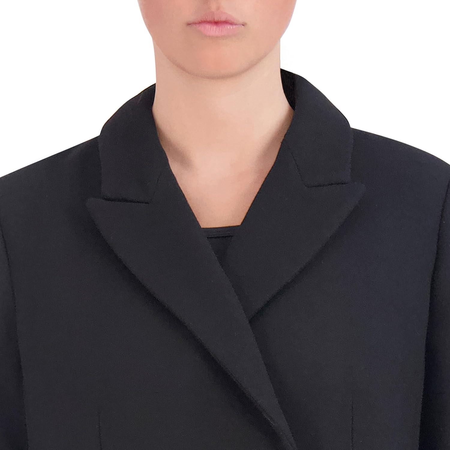 image:imageCole Haan womens Asymmetrical Lapel CoatBlack