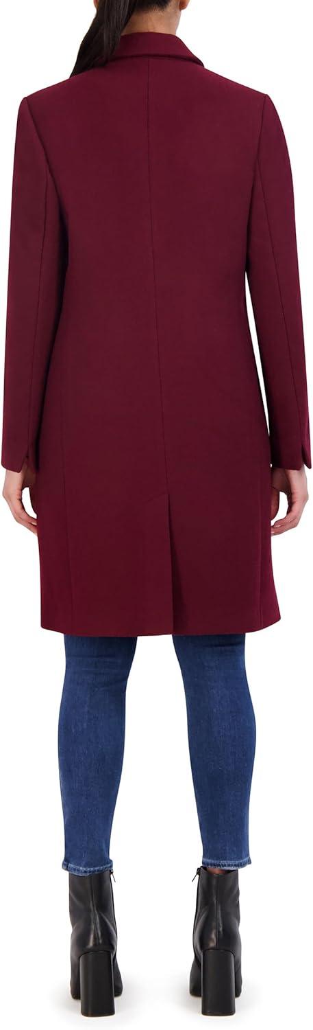 image:imageCole Haan womens Asymmetrical Lapel CoatBordeaux