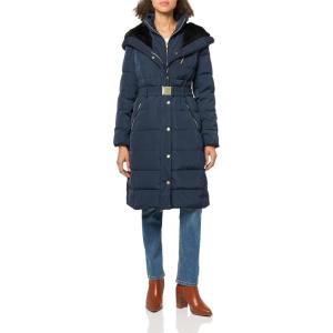 Cole Haan womens Casual Durable Cold Weather Coat(Navy)