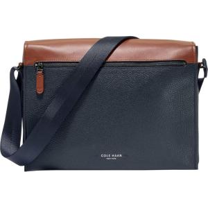 Cole Haan Mens Damon Messenger(Navy Blazer/New British Tan)