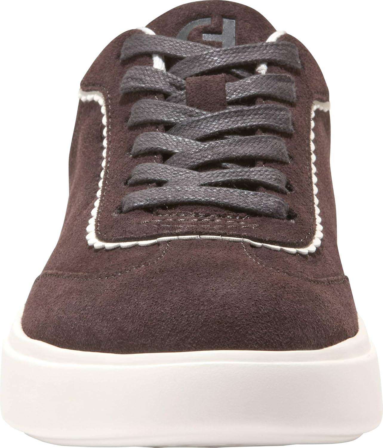 image:imageCole Haan Womens Grand Crosscourt ArloweCh Dk Chocolate SuedeIvorySoft GoldIvory