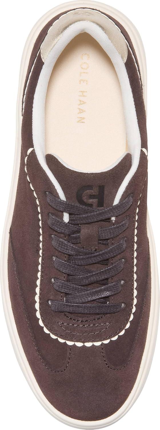 image:imageCole Haan Womens Grand Crosscourt ArloweCh Dk Chocolate SuedeIvorySoft GoldIvory