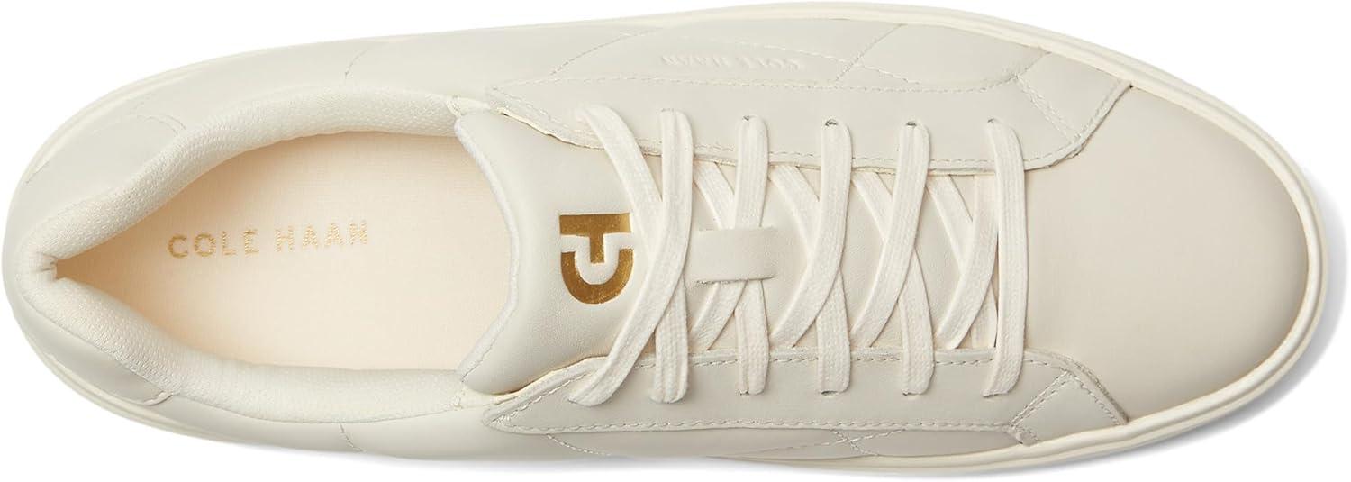 image:imageCole Haan Womens Grand Crosscourt Daily SneakerIvory Quilted LeatherIvory