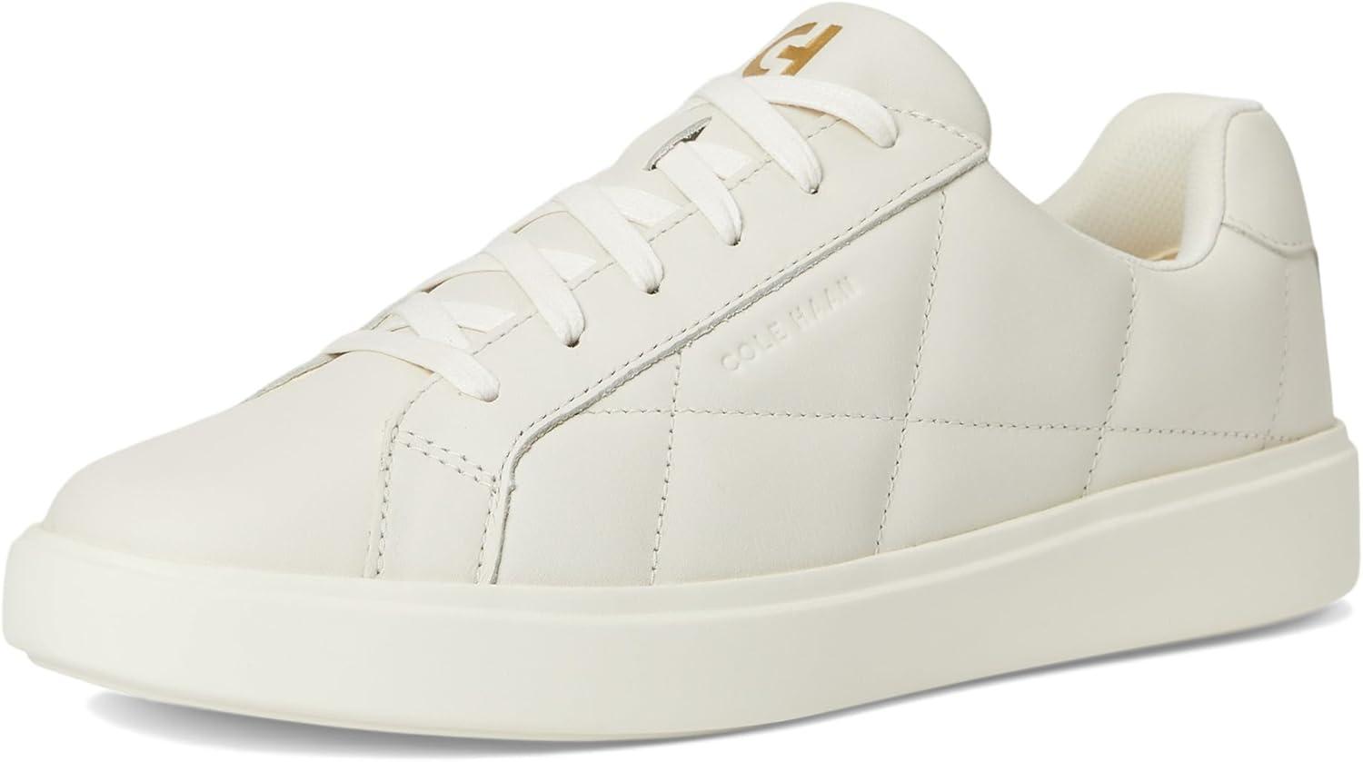 image:imageCole Haan Womens Grand Crosscourt Daily SneakerIvory Quilted LeatherIvory