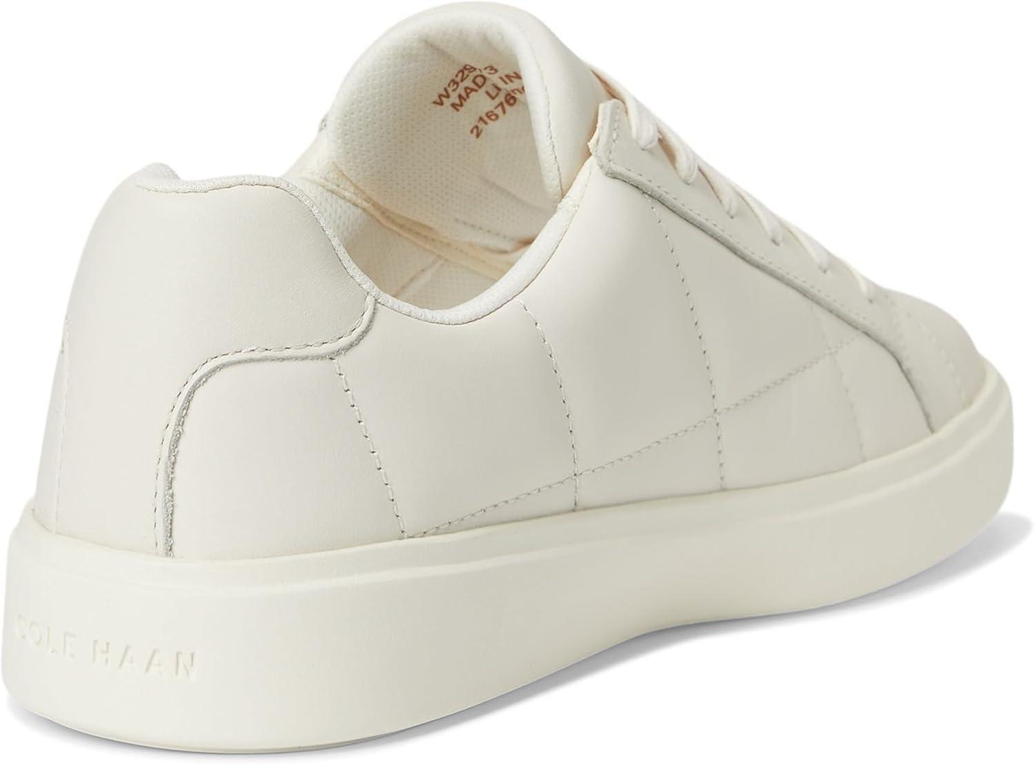 image:imageCole Haan Womens Grand Crosscourt Daily SneakerIvory Quilted LeatherIvory
