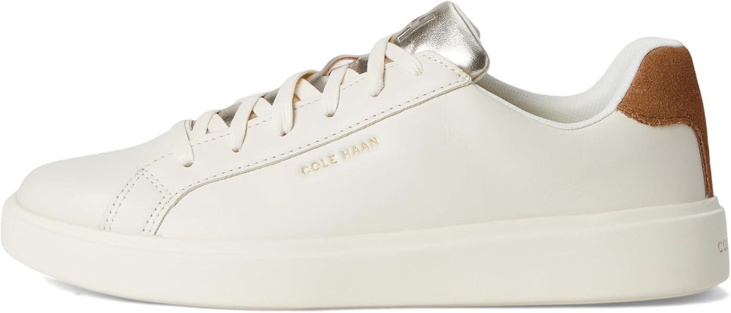 image:imageCole Haan Womens Grand Crosscourt Daily SneakerIvoryGolden Toffee Suede