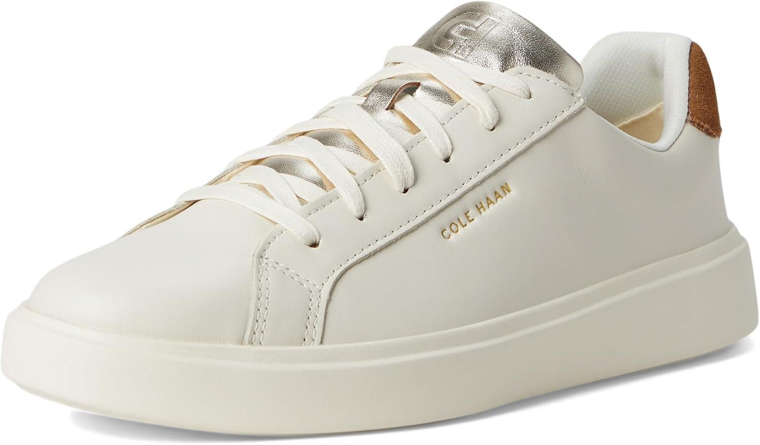 image:imageCole Haan Womens Grand Crosscourt Daily SneakerIvoryGolden Toffee Suede