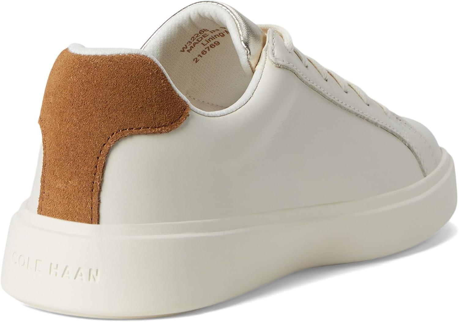 image:imageCole Haan Womens Grand Crosscourt Daily SneakerIvoryGolden Toffee Suede