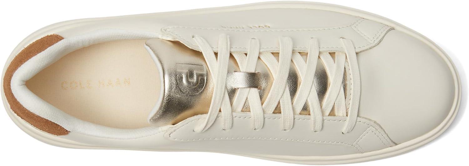 image:imageCole Haan Womens Grand Crosscourt Daily SneakerIvoryGolden Toffee Suede