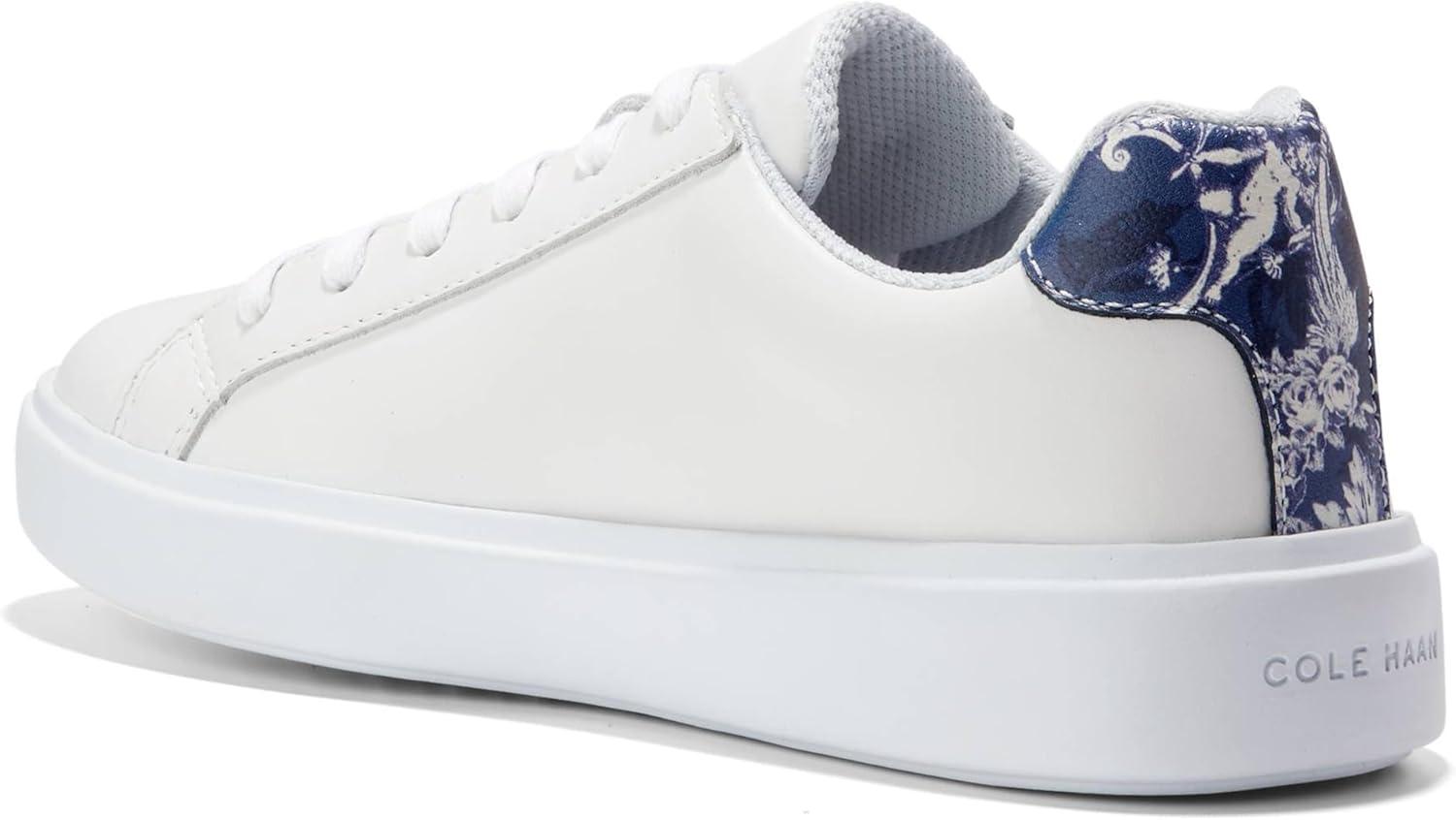 image:imageCole Haan Womens Grand Crosscourt Daily SneakerOptic WhiteBlue Toile