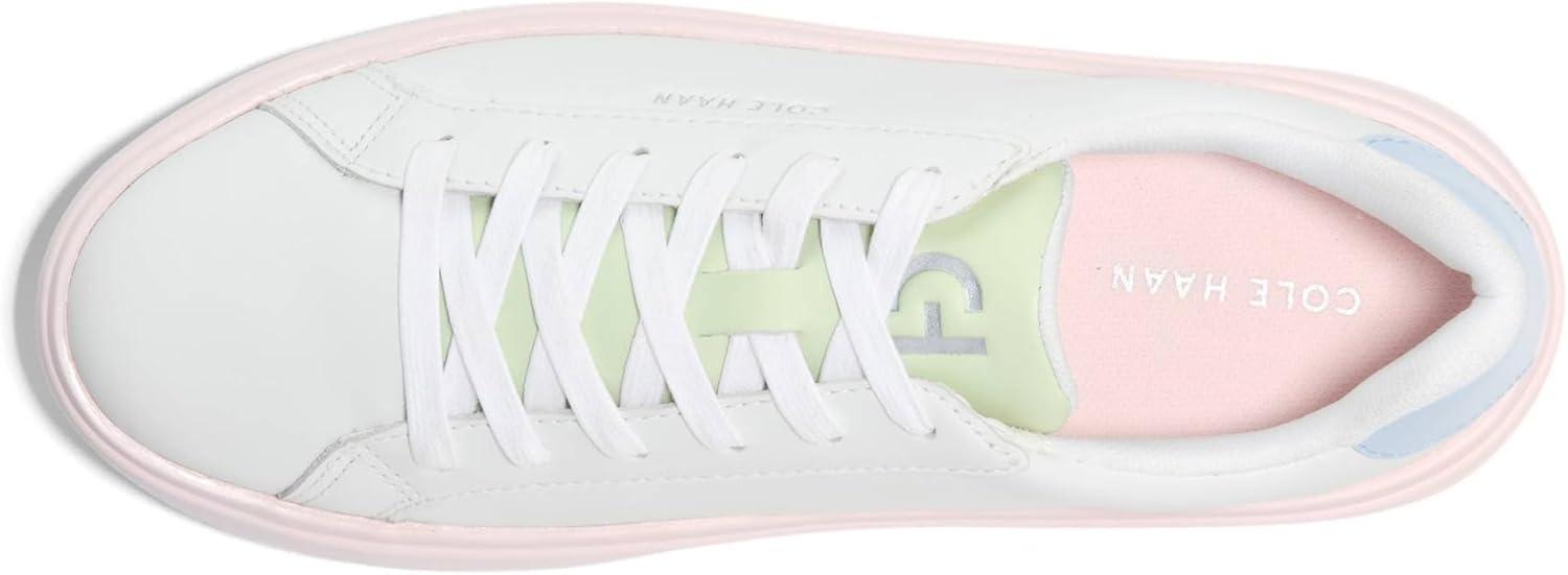 image:imageCole Haan Womens Grand Crosscourt Daily SneakerOptic WhiteHeatherPrimerose Pink