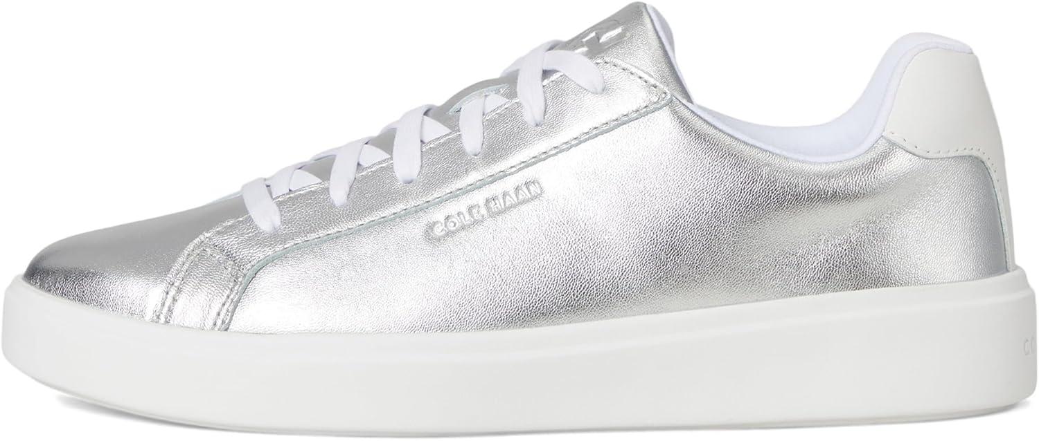 image:imageCole Haan Womens Grand Crosscourt Daily SneakerSilver TalcaWhiteSilver