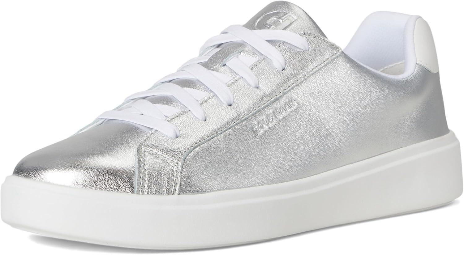 image:imageCole Haan Womens Grand Crosscourt Daily SneakerSilver TalcaWhiteSilver