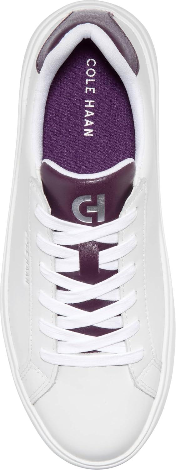 image:imageCole Haan Womens Grand Crosscourt Daily SneakerWhitePlum Perfect