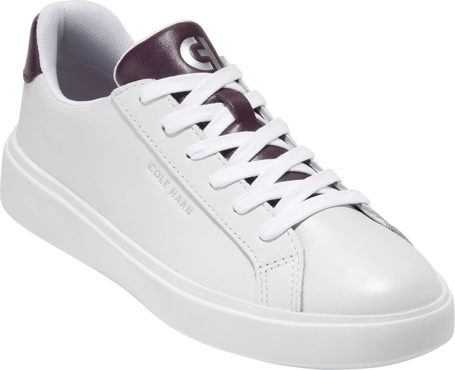 image:imageCole Haan Womens Grand Crosscourt Daily SneakerWhitePlum Perfect