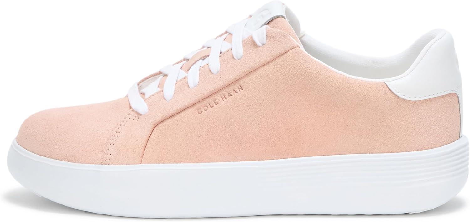 image:imageCole Haan Womens Grand Crosscourt Joy Platform SneakerCameo RoseSuede