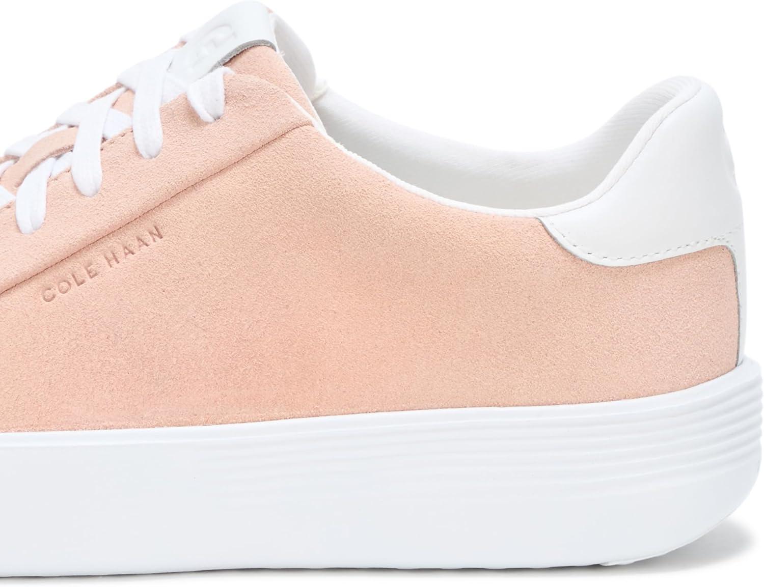 image:imageCole Haan Womens Grand Crosscourt Joy Platform SneakerCameo RoseSuede