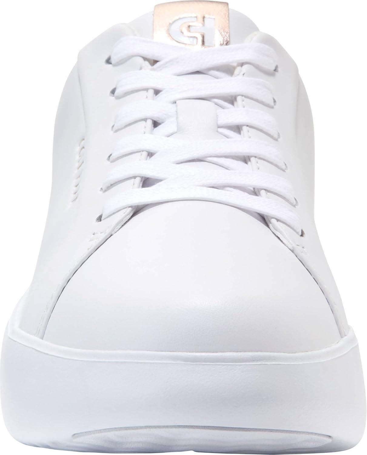 image:imageCole Haan Womens Grand Crosscourt Joy Platform SneakerOptic WhiteRose Gold