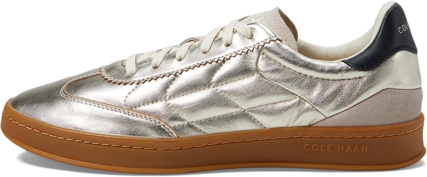 image:imageCole Haan Womens Grandpro Breakaway SneakersGold TalcaBirch SuedeBlack