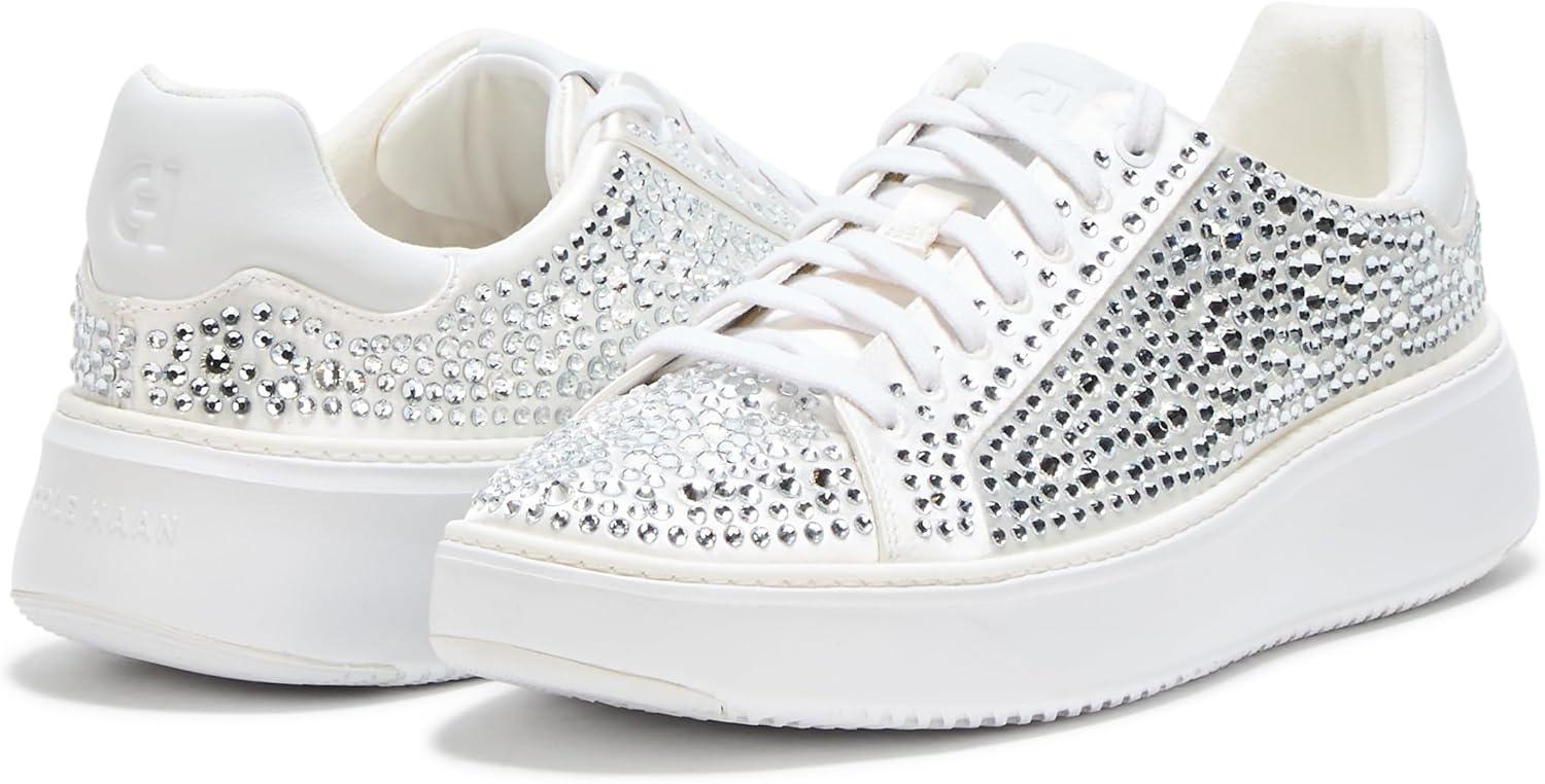 image:imageCole Haan Womens Grandpro Topspin SneakersCrystal SilverWhite