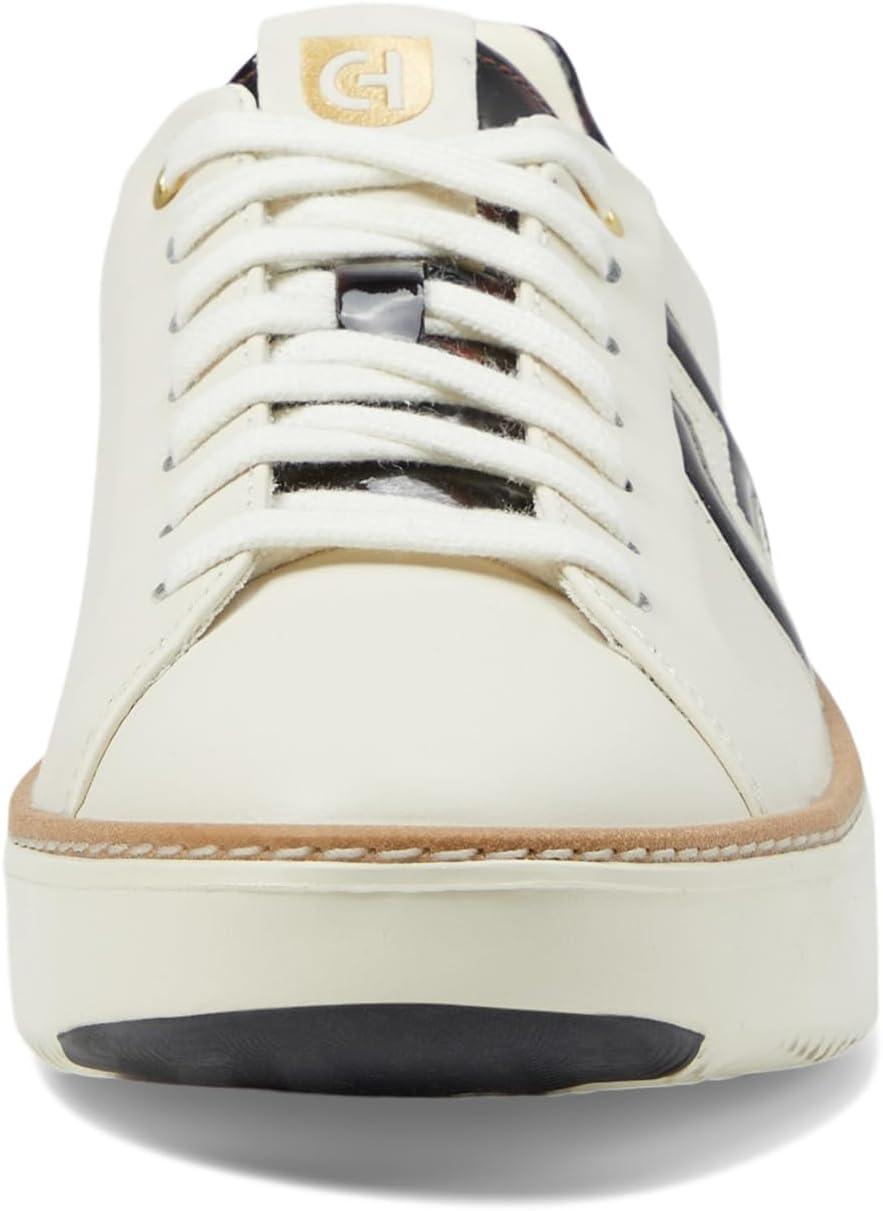 image:imageCole Haan Womens Grandpro Topspin SneakersIvoryTortse Paten