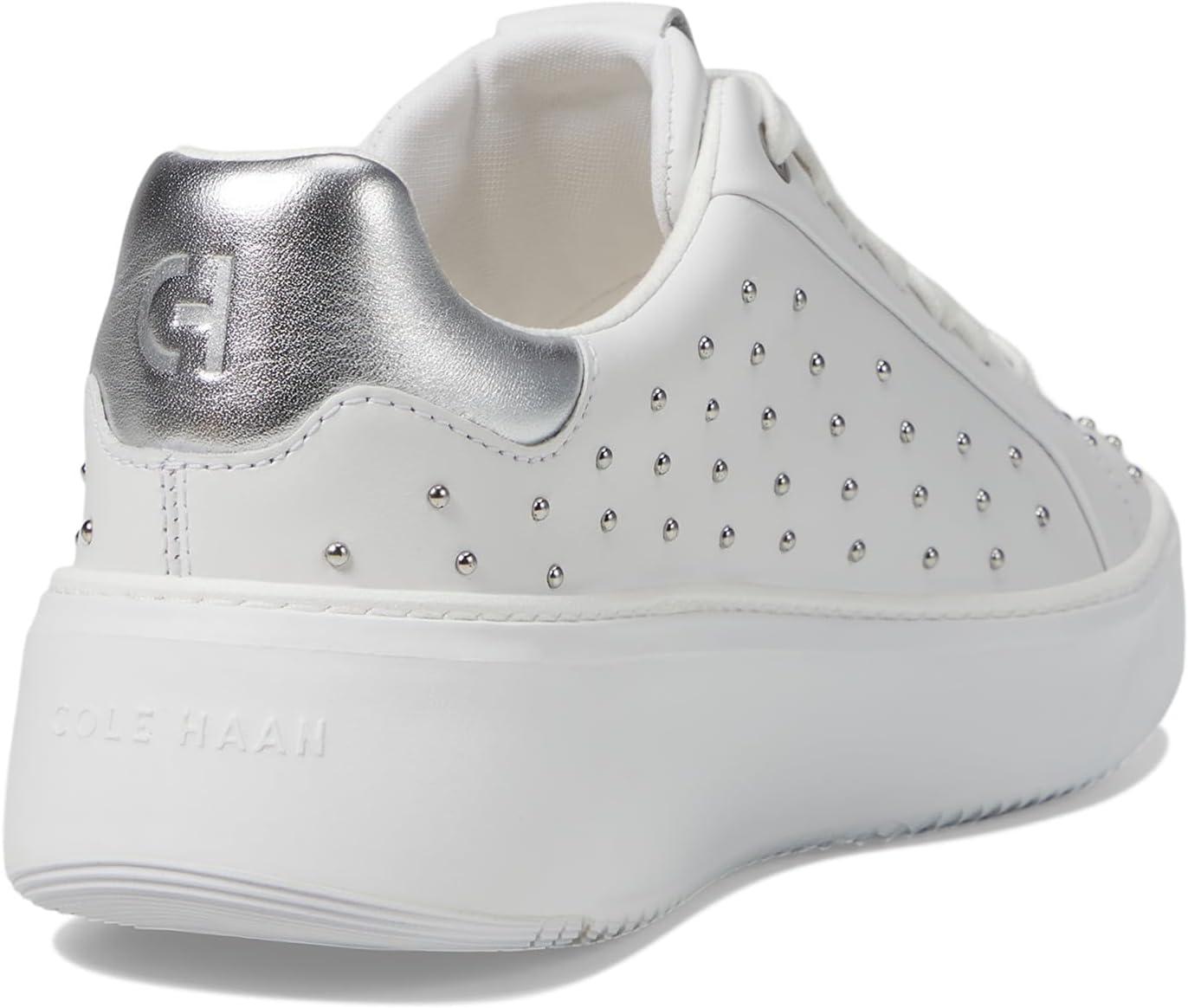 image:imageCole Haan Womens Grandpro Topspin SneakersOptical White Micro Studs