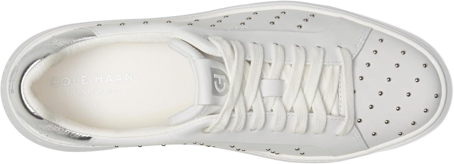 image:imageCole Haan Womens Grandpro Topspin SneakersOptical White Micro Studs
