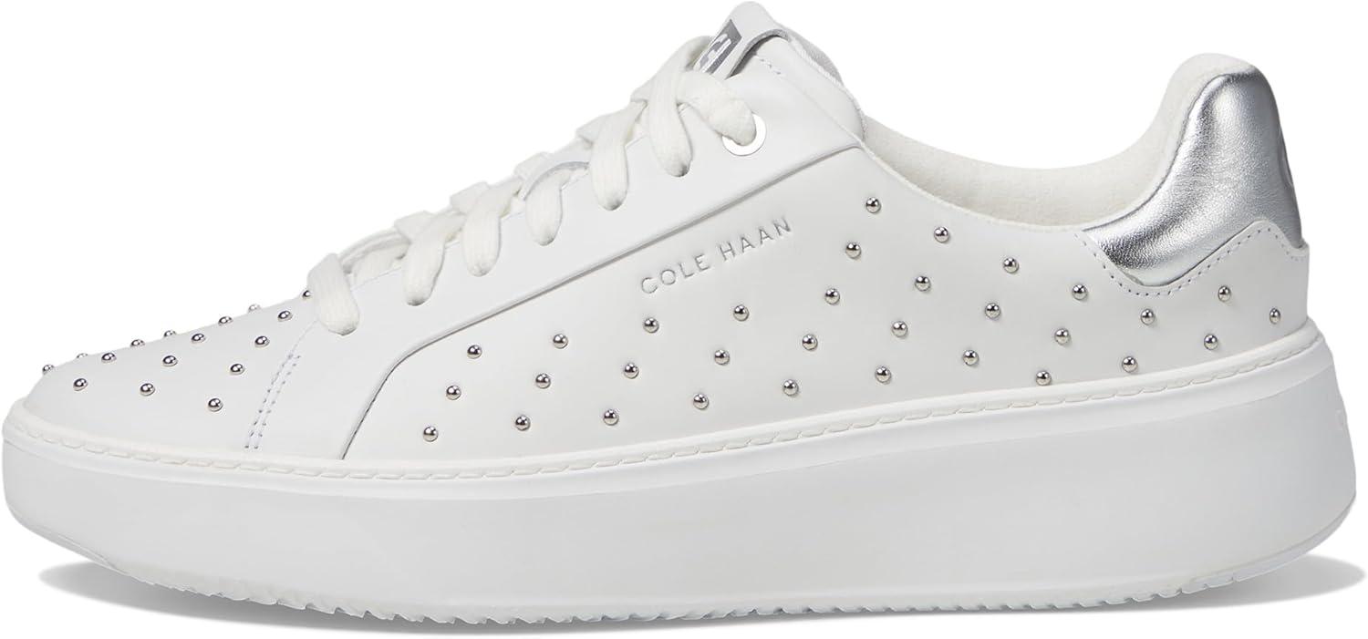 image:imageCole Haan Womens Grandpro Topspin SneakersOptical White Micro Studs