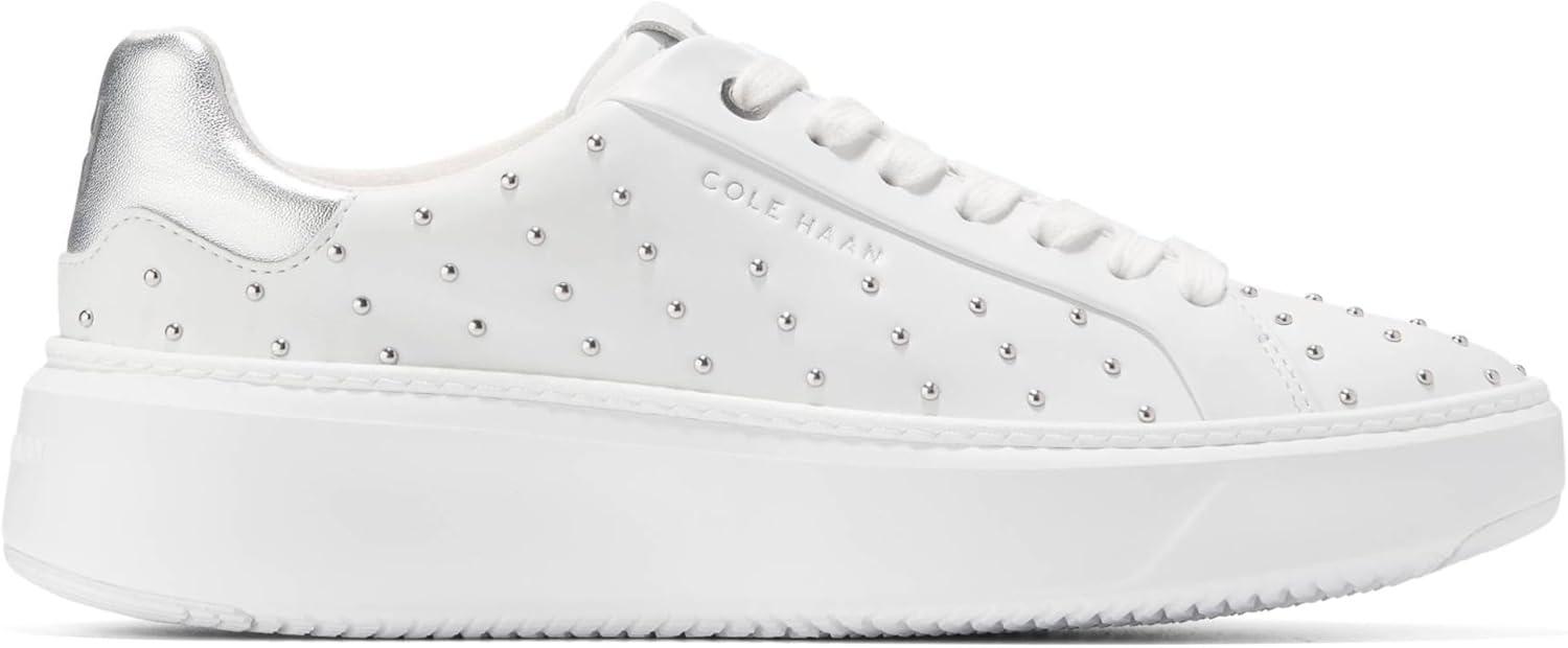 image:imageCole Haan Womens Grandpro Topspin SneakersOptical White Micro Studs
