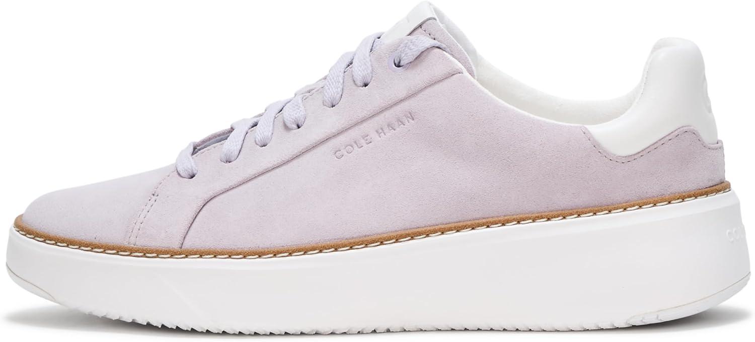 image:imageCole Haan Womens Grandpro Topspin SneakersThistle SuedeWhite