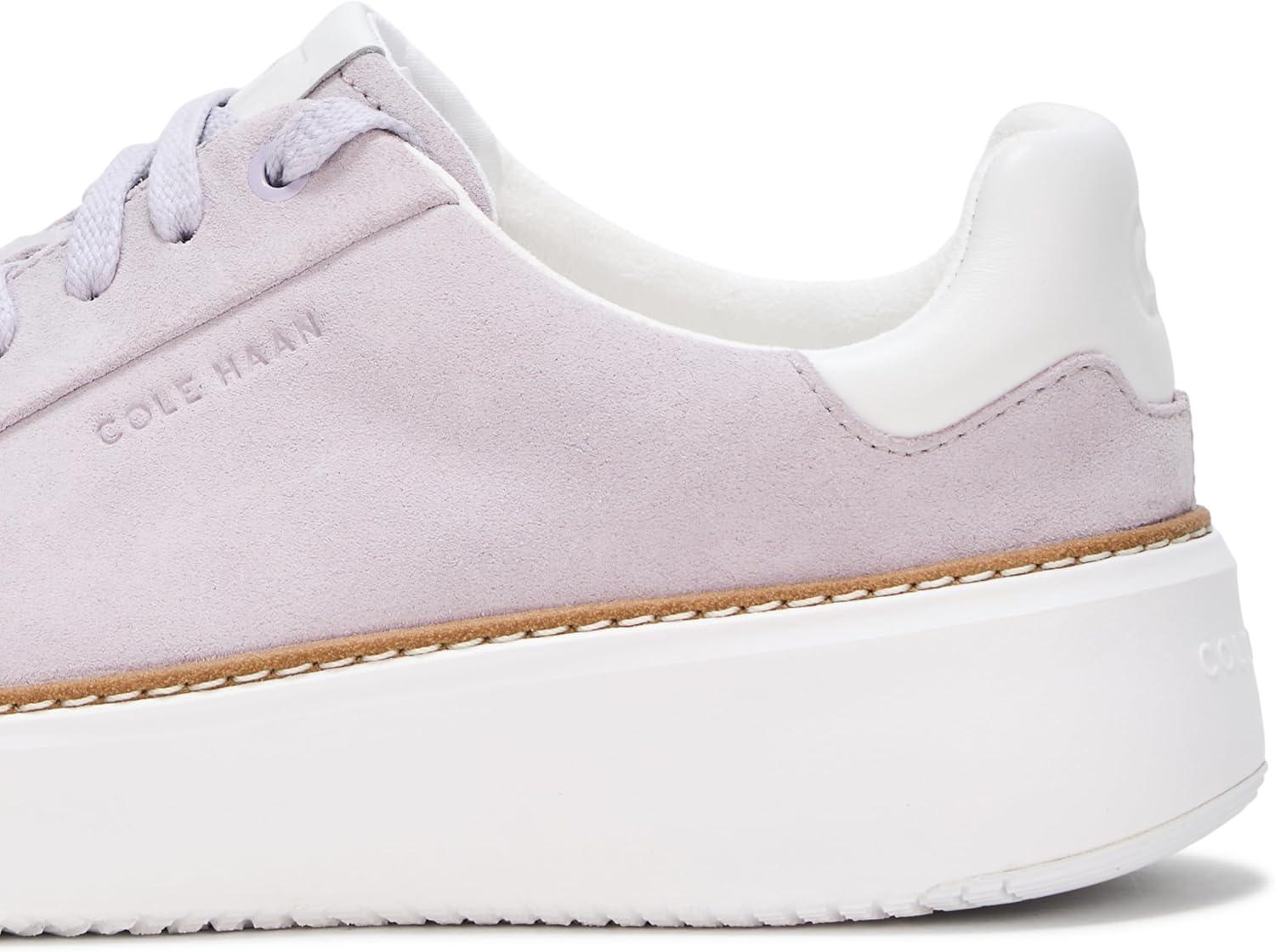 image:imageCole Haan Womens Grandpro Topspin SneakersThistle SuedeWhite