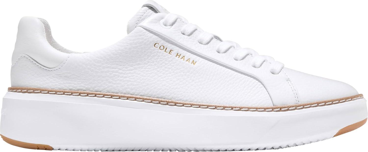 image:imageCole Haan Womens Grandpro Topspin SneakersWhite Waterproof Leather