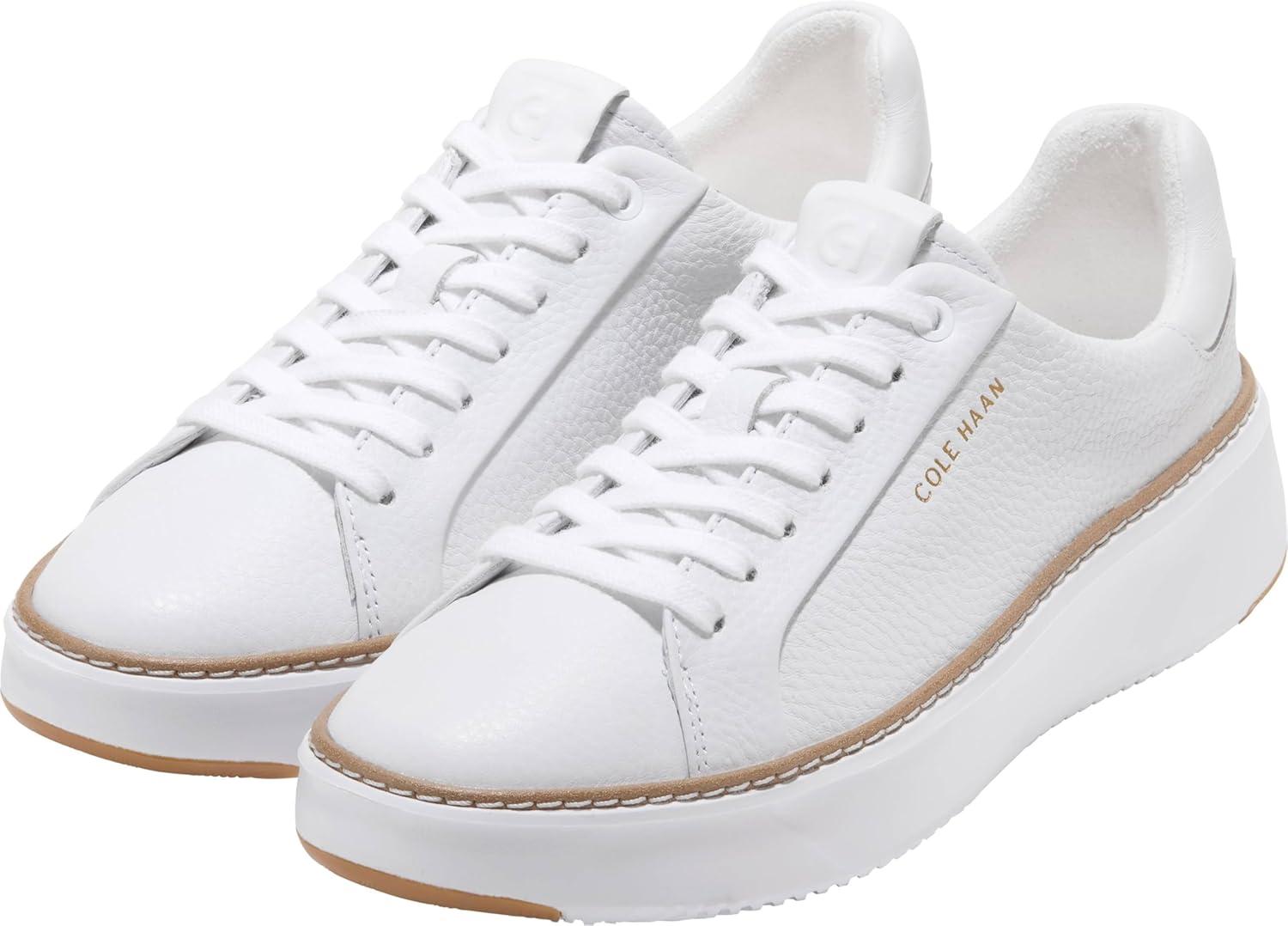 image:imageCole Haan Womens Grandpro Topspin SneakersWhite Waterproof Leather