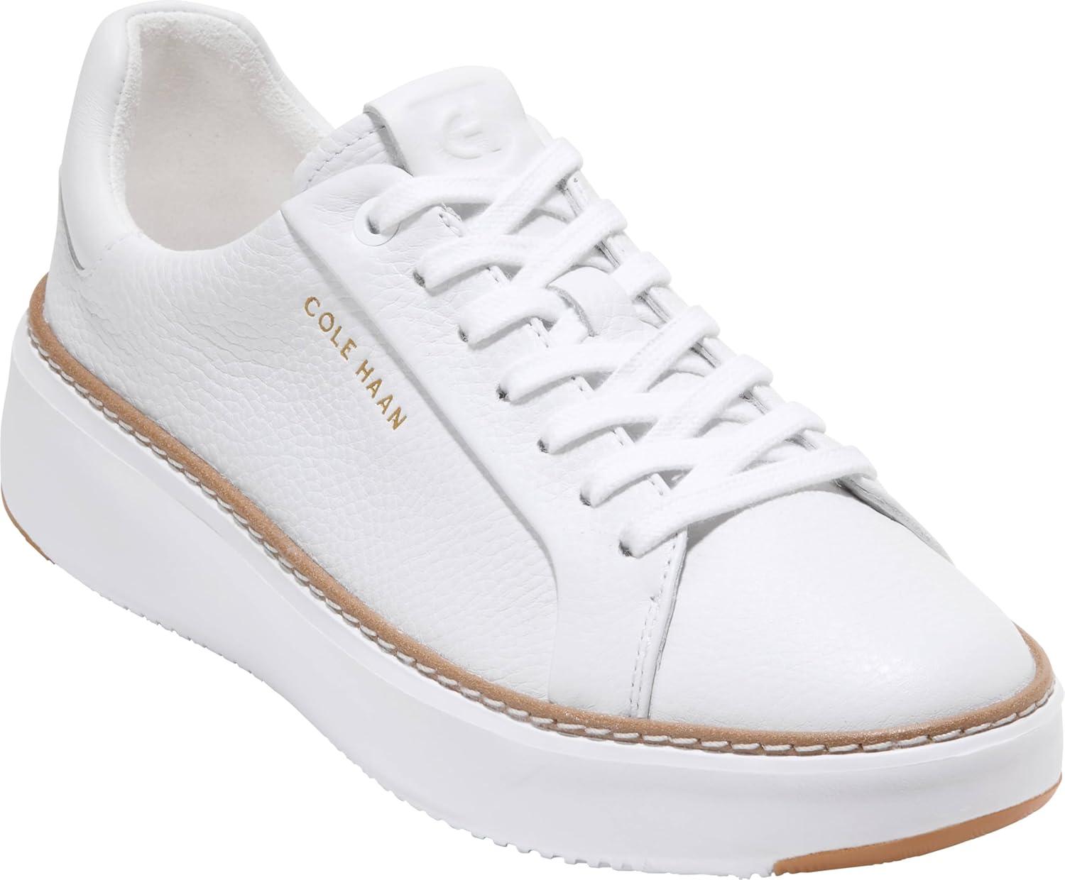 image:imageCole Haan Womens Grandpro Topspin SneakersWhite Waterproof Leather