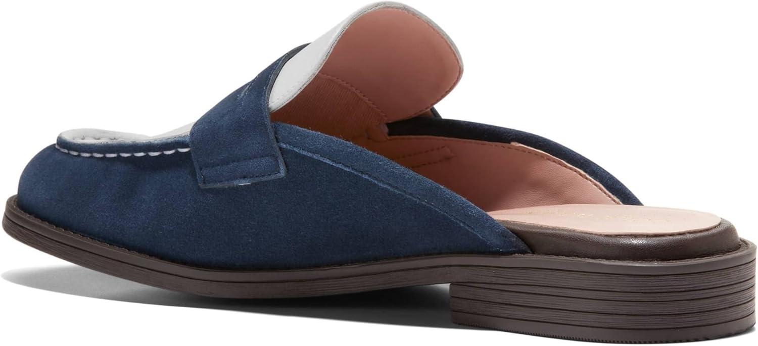 image:imageCole Haan Womens Stassi PennyNavy Blazer SuedeWhite Leather