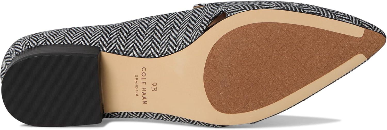 image:imageCole Haan Womens Vaya TasselHerringbone TextileBlack Leather