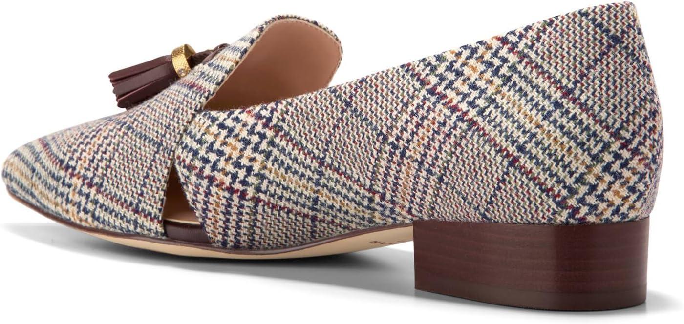 image:imageCole Haan Womens Vaya TasselMulti Plaid Textle