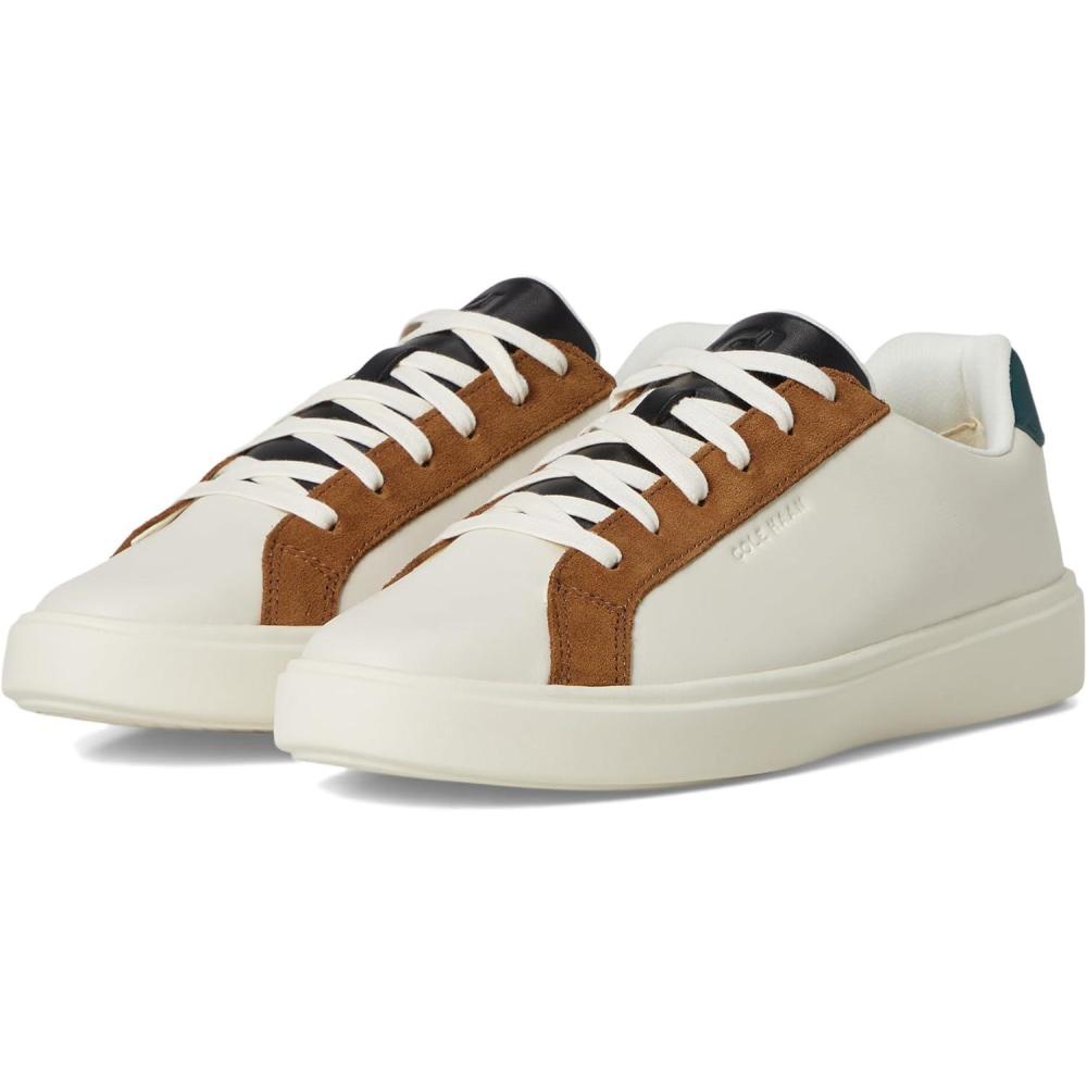 image:imageCole Haan Womens Grand Crosscourt Daily SneakerIvory LeatherTobacco Suede