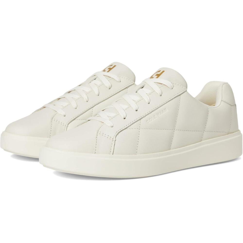 image:imageCole Haan Womens Grand Crosscourt Daily SneakerIvory Quilted LeatherIvory