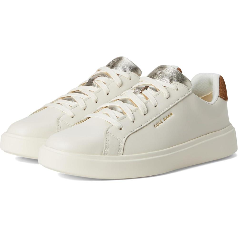 image:imageCole Haan Womens Grand Crosscourt Daily SneakerIvoryGolden Toffee Suede