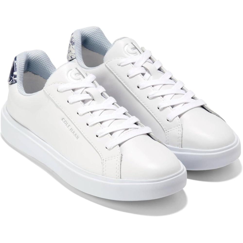 image:imageCole Haan Womens Grand Crosscourt Daily SneakerOptic WhiteBlue Toile