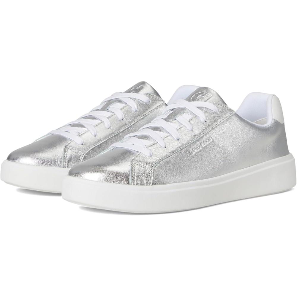 image:imageCole Haan Womens Grand Crosscourt Daily SneakerSilver TalcaWhiteSilver