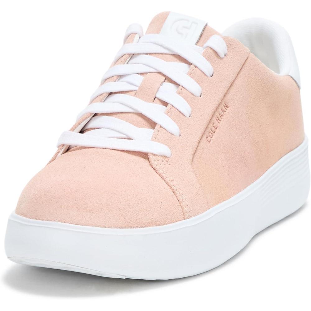 image:imageCole Haan Womens Grand Crosscourt Joy Platform SneakerCameo RoseSuede