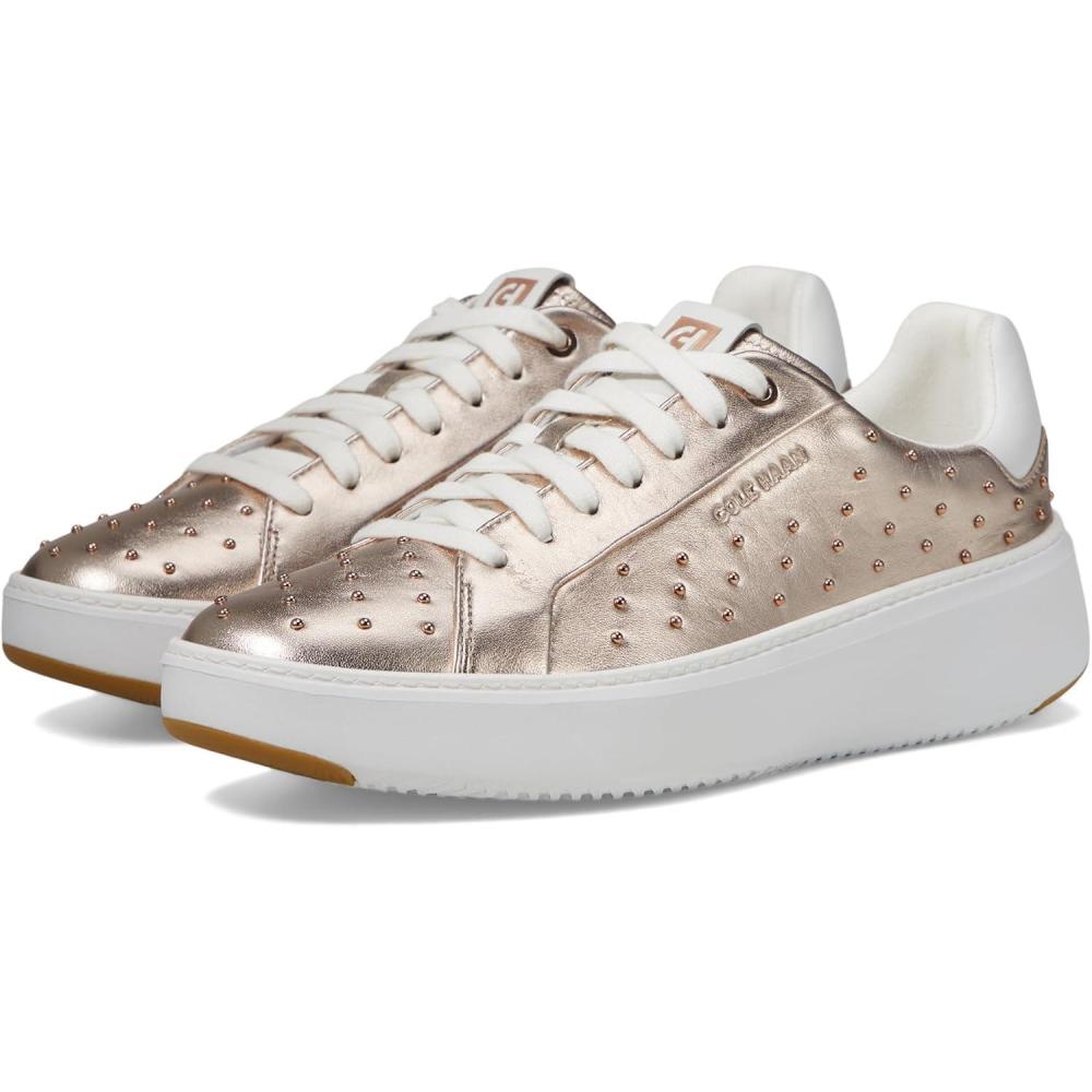 image:imageCole Haan Womens Grandpro Topspin SneakersRose GoldMicro Studs