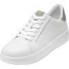 White/Oil Green Crocodile Print