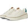 Ivory Leather/Teal/Tobacco Suede