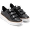 Black/Optic White Croc Print
