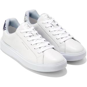Cole Haan Women’s Grand Crosscourt Daily Sneaker(Optic White/Blue Toile)
