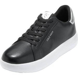 Cole Haan Women’s Grand Crosscourt Joy Platform Sneaker(Black/Silver Metallic)
